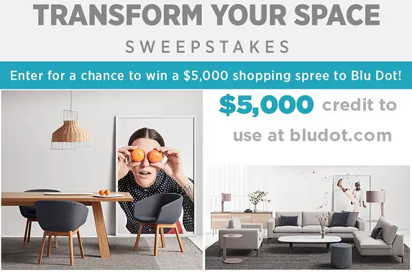 Elledecor.com Blu Dot Sweepstakes