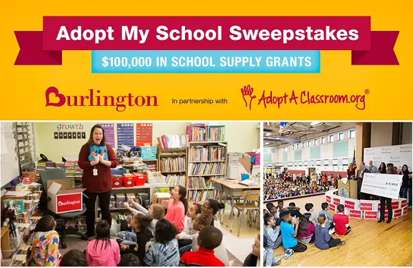 Win a Grant for Your School from Burlington!