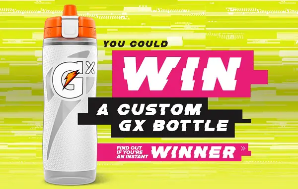 Gatorade Custom GX Bottle Instant Win Game