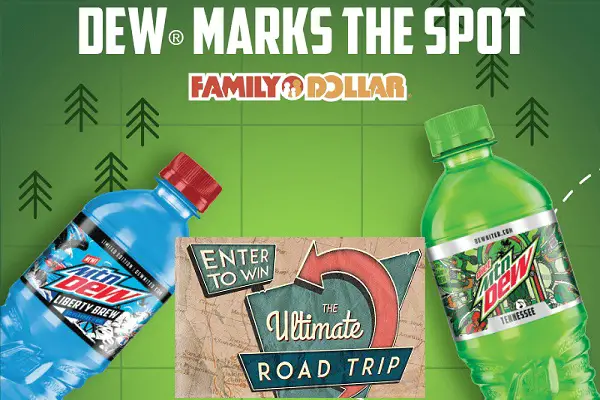 DEW Marks The Spot Sweepstakes and Instant Win Game