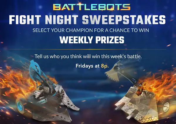 Discovery.com BattleBots Fight Night Sweepstakes