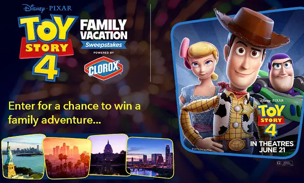 Disney Toy Story 4 Family Vacation Sweepstakes