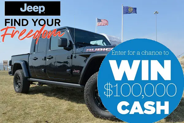 Jeep Find Your Freedom Contest: Win $100,000 Cash