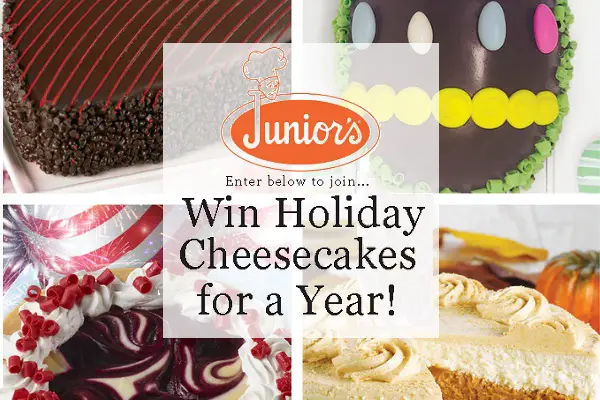 Junior’s Holiday Cheesecake Giveaway 2021 (5 Winners)