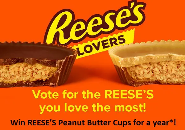 Reese’s Lovers Sweepstakes: Win Year Supply of Reese’s Cups!