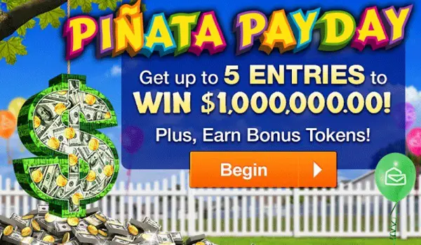 Pch.com $1 Million Pinata Payday Giveaway No.15000