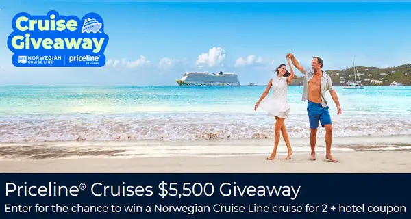 Priceline Cruises $5,500 Giveaway – Win a $5,000 Cruise Voucher and $500 Priceline Coupon