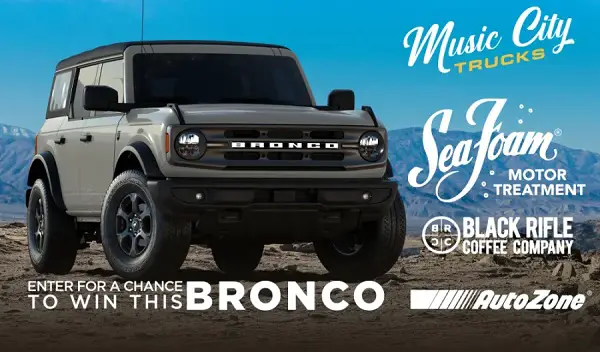 Sea Foam 2021 Ford Bronco Giveaway