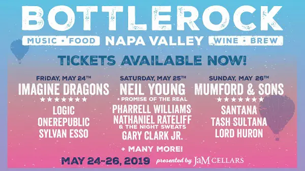 SiriusXM.com BottleRock 2019 Napa Valley Sweepstakes