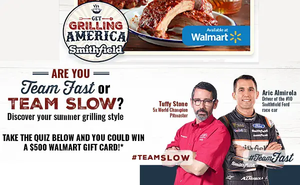 Smithfield Get Grilling Sweepstakes