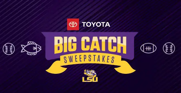 Toyota Big Catch Register to Win Sweepstakes