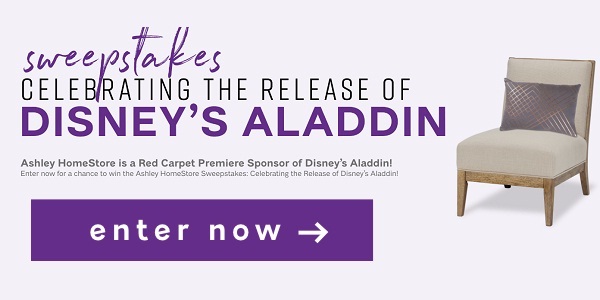 Ashleyfurniture.com Disney’s Aladdin Sweepstakes