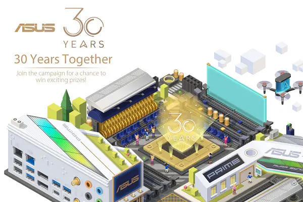 Asus.com 30 Years Together Sweepstakes