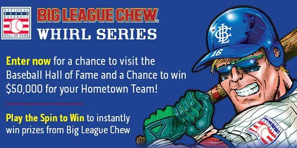 Bigleaguechew.com Whirl Series IWG and Sweepstakes