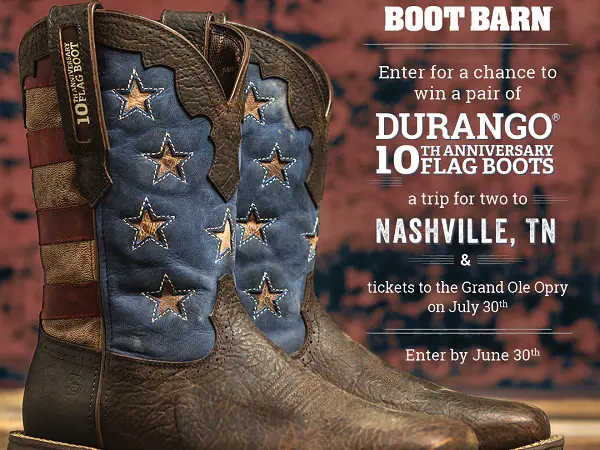 Botbarn.com Durango Boot Sweepstakes