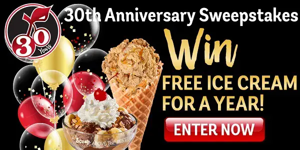 Win Ice Cream For A Year Sweepstakes