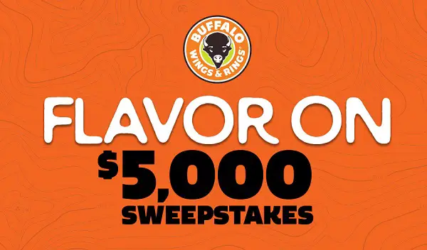Buffalo Wings & Rings Flavor On Sweepstakes: Win $5000 Cash