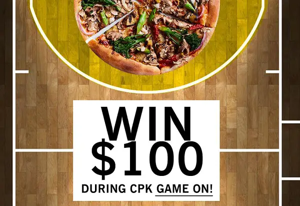 California Pizza Kitchen CPK Game on Sweepstakes