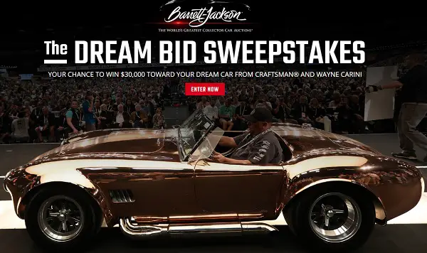 The Craftsman Dream Bid Sweepstakes: Win Car Cash