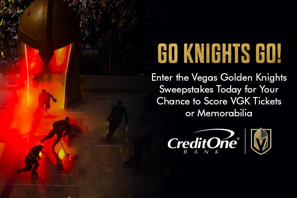 Credit One Bank Vegas Golden Knights Sweepstakes