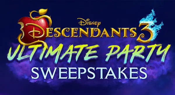 Descendants 3 Ultimate Party Sweepstakes on D3party.com