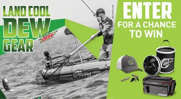 Win Mountain Dew Fishing Prize Pack on Dewfishing.com