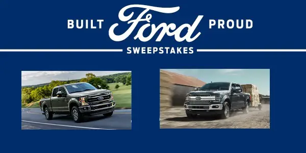 Ford Built Ford Proud Sweepstakes: Win Lease For Ford Vehicle