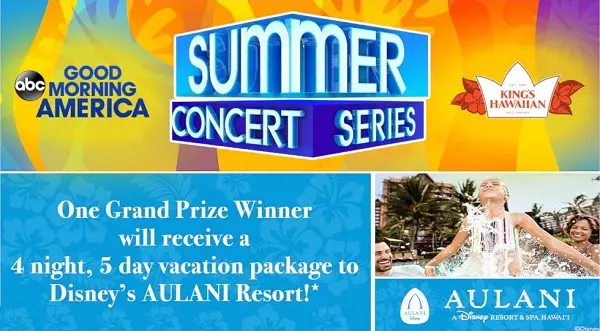 GoodMorningAmerica.com Summer Concert Series Sweepstakes