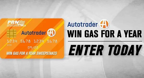 Autotrader Free Gas for a Year Sweepstakes 2020