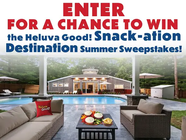 Heluva Good Giveaway 2022: Win 2-Night Free Stay at Heluva Good! Snack-ation Destination