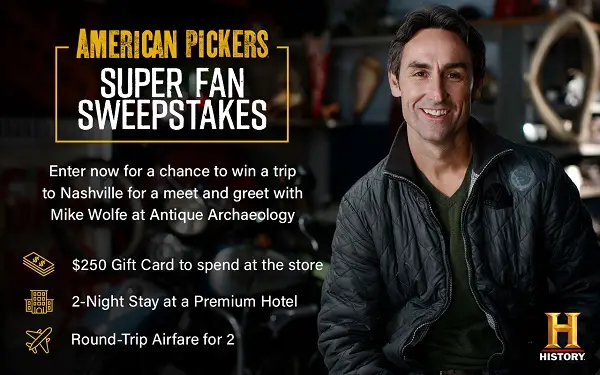 History.com American Pickers Super Fan Sweepstakes