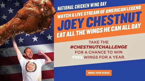 Hooters National Chicken Wing Day Sweepstakes 2019