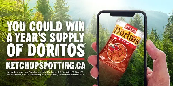 Win A Year Supply of Doritos On Ketchupspotting.ca
