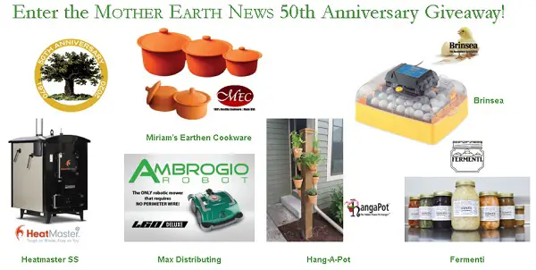 Motherearthnews.com 50th Anniversary Giveaway