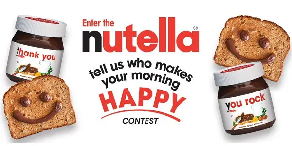 Nutella.com Who Makes Your Morning Happy Contest