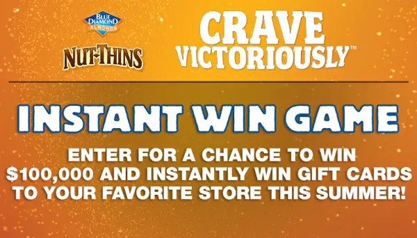 Nut Thins 2 Win Instant Win Game (91 Winners)