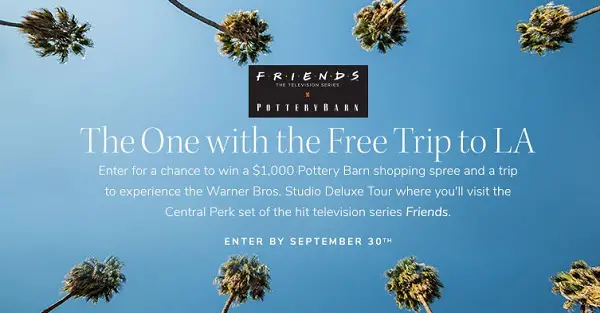 Pottery Barn Friends Sweepstakes