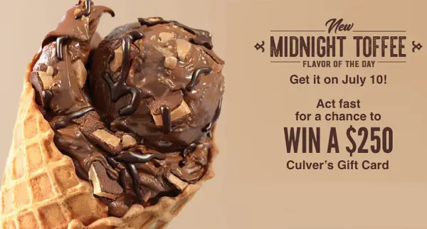 Quickly Culver’s Flavor of the Day Giveaway