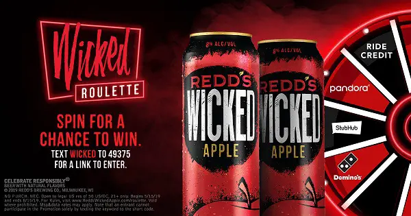 ReddsWickedApple.com Roulette Instant Win Game