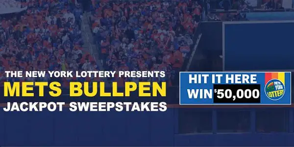 New York Lottery 2019 Bullpen Jackpot Sweepstakes