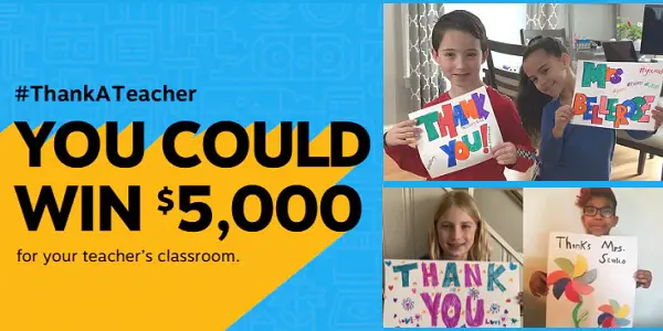 Staples Thanks a Teacher Sweepstakes 2020