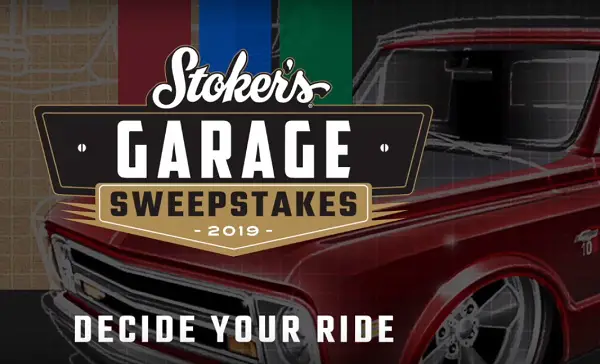 Stokers Garage Sweepstakes: Win Truck or Cash!