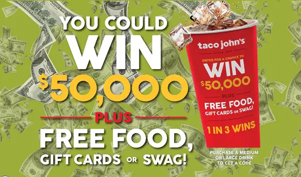 Taco John's 50th Anniversary Sweepstakes