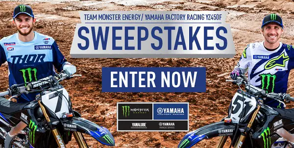 Win 2019 Yamaha YZ450F motorcycle on Yzsweeps.Com