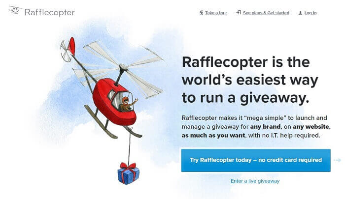 rafflecopter create free giveaway template list