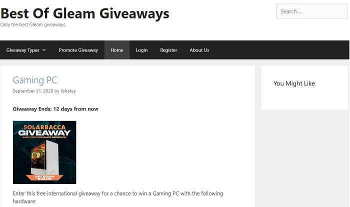 real giveaway websites