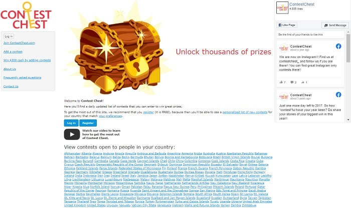 Website to submit your own contest giveaway hosting websites