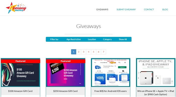 best giveaway sites to win gift card