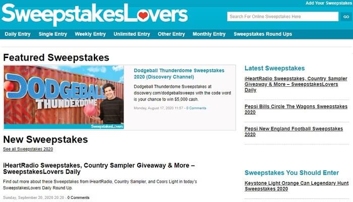 awesome sweepstakes websites amazon giveaway websites