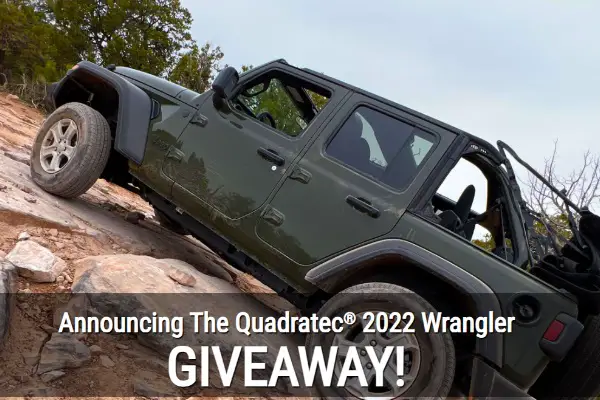 Quadratec Jeep Giveaway: Win A 2022 Jeep Wrangler | SweepstakesBible Quadratec Jeep Giveaway: Win A 2022 Jeep Wrangler | SweepstakesBible